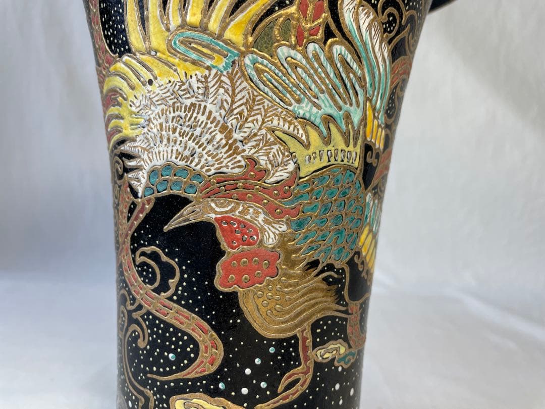 錦鉢　万年青鉢　鳳凰