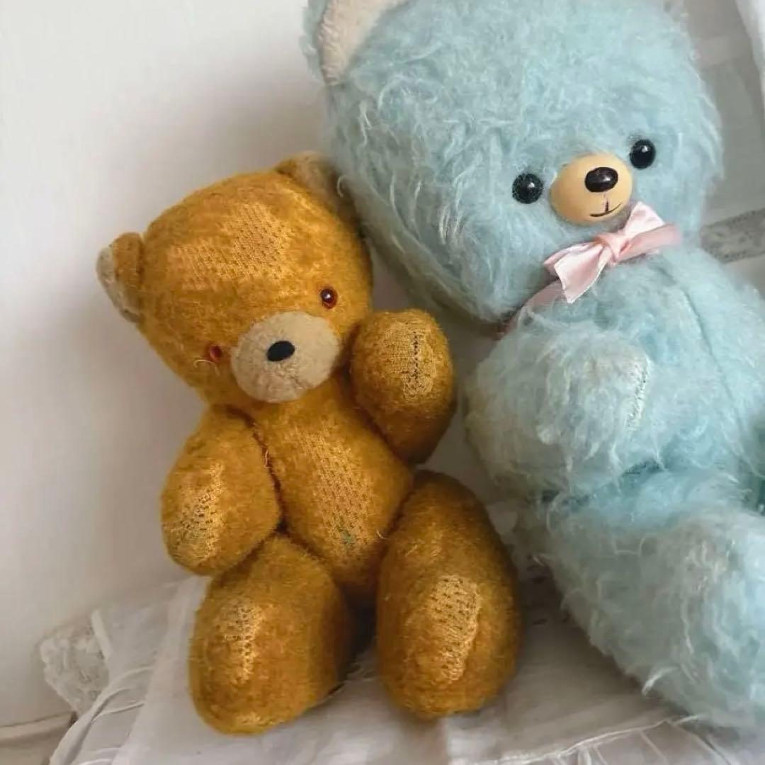 DDRベア ボネ襟パンツ付き　古い子　アンティークベア　ベルリンベア