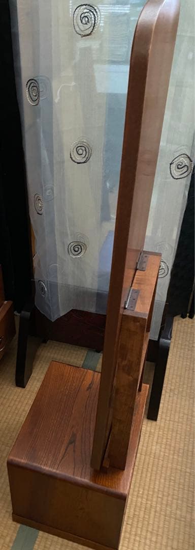 欅ケヤキ　姿鏡台