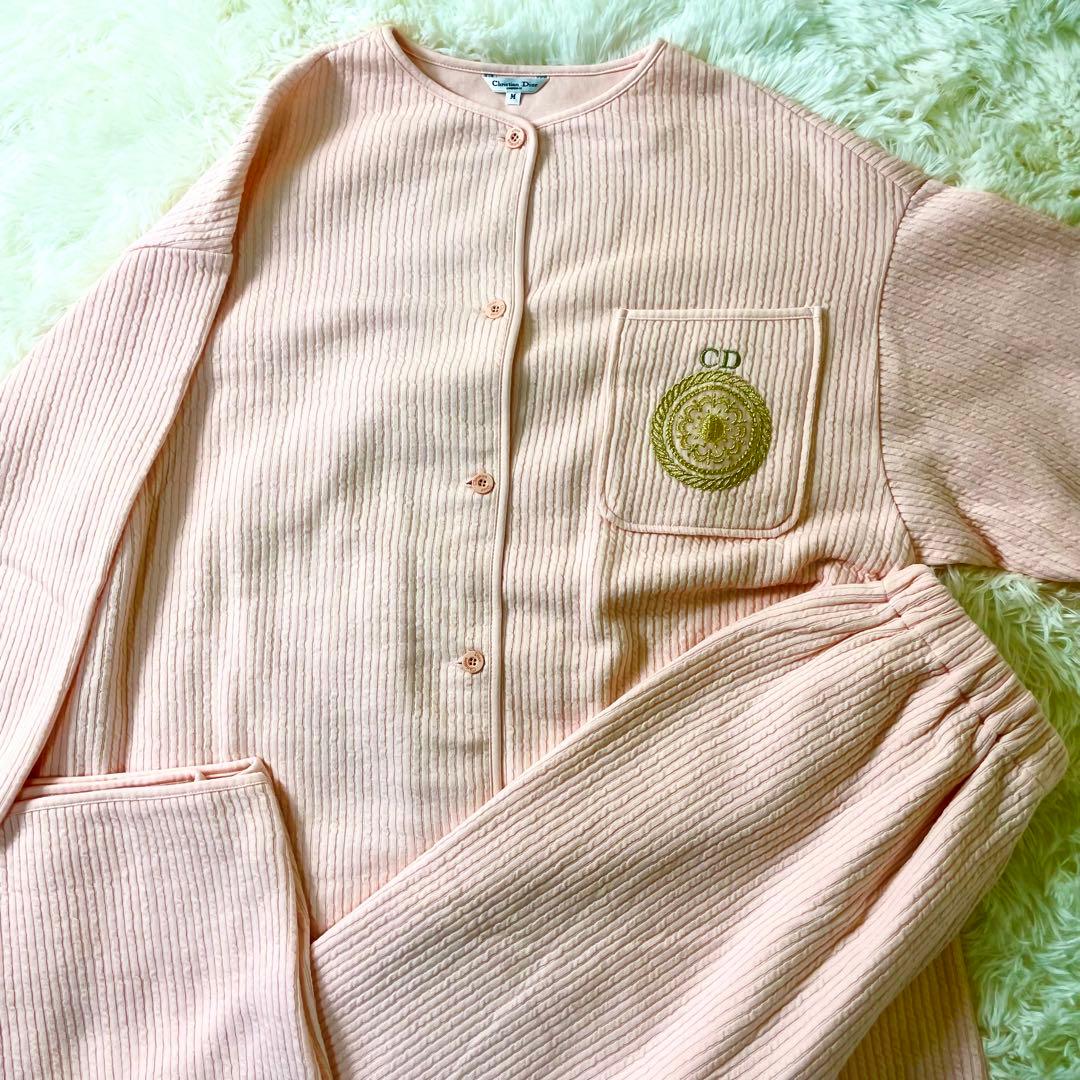 クリスチャンディオール　Dior セットアップ　部屋着　スウェット　ピンク