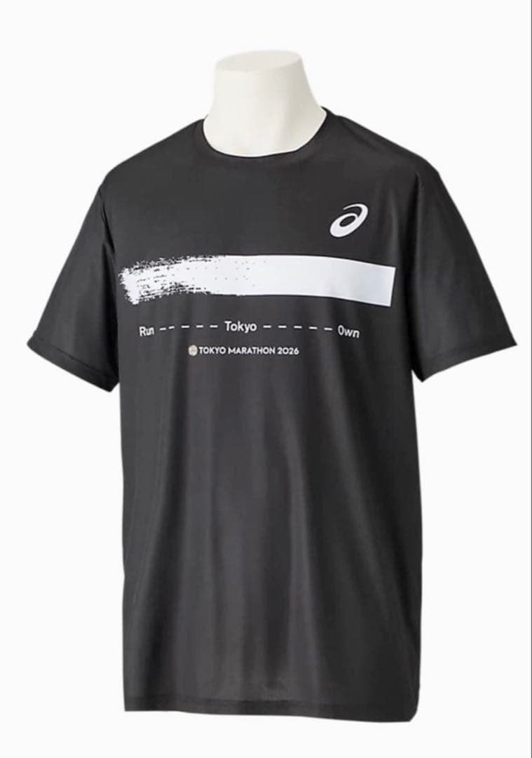 【新品 Lサイズ タグ付】ASICS 東京マラソン 2026 Tシャツ ブラック