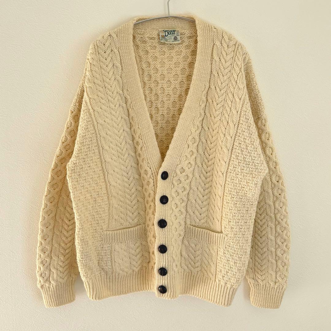 Vintage aren kint cardigan écru
