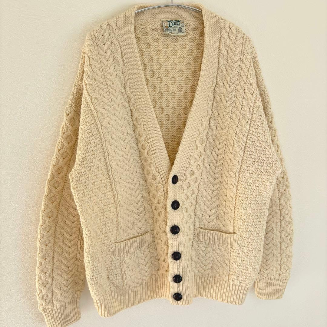 Vintage aren kint cardigan écru
