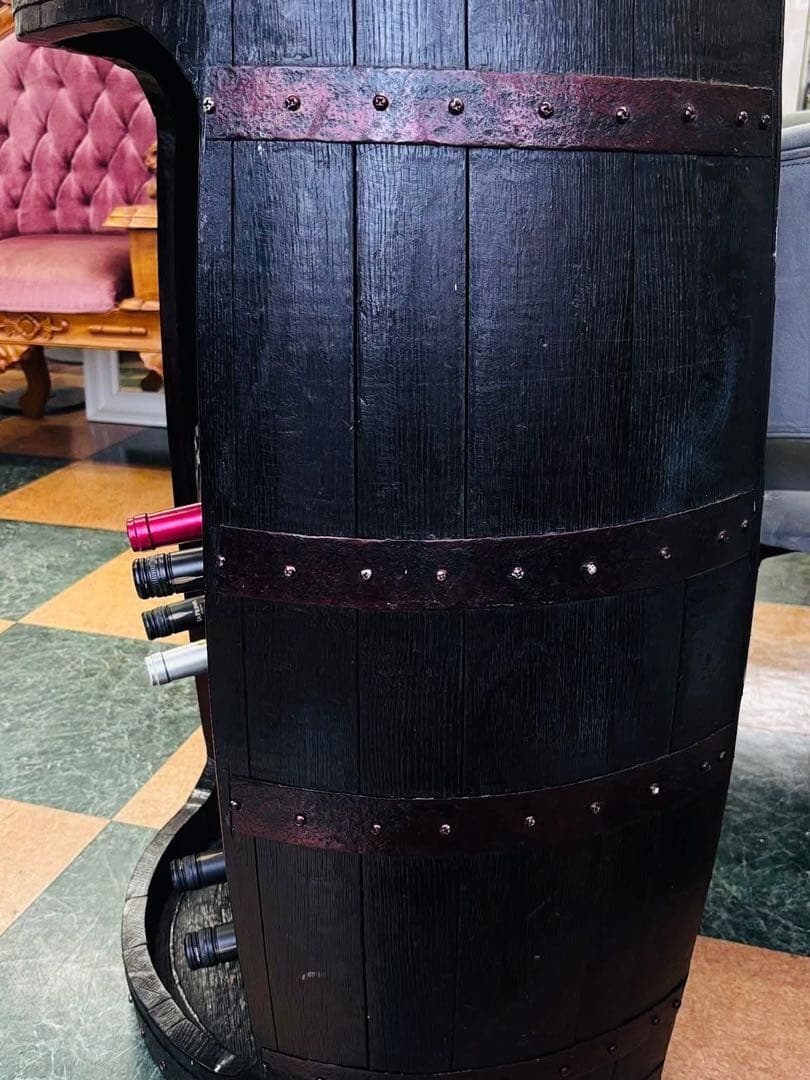 樽型木製ワインラック