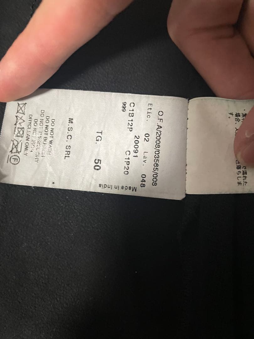 00s EMPORIO ARMANI ブラックレザー シングルライダース