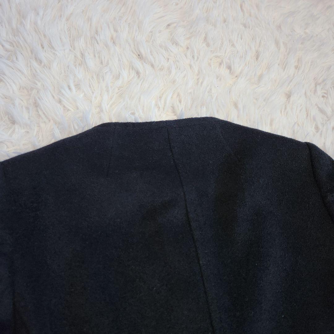 【美品】ポールスミス 2WAY 大きめ XL ウールコート 花柄 ブラック