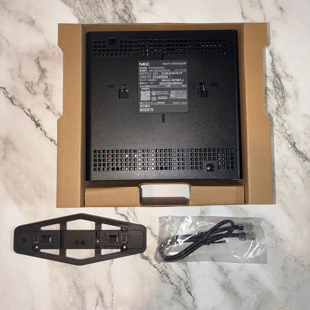 【美品】NEC PA-WX5400HP Wi-Fi 6 メッシュルーター