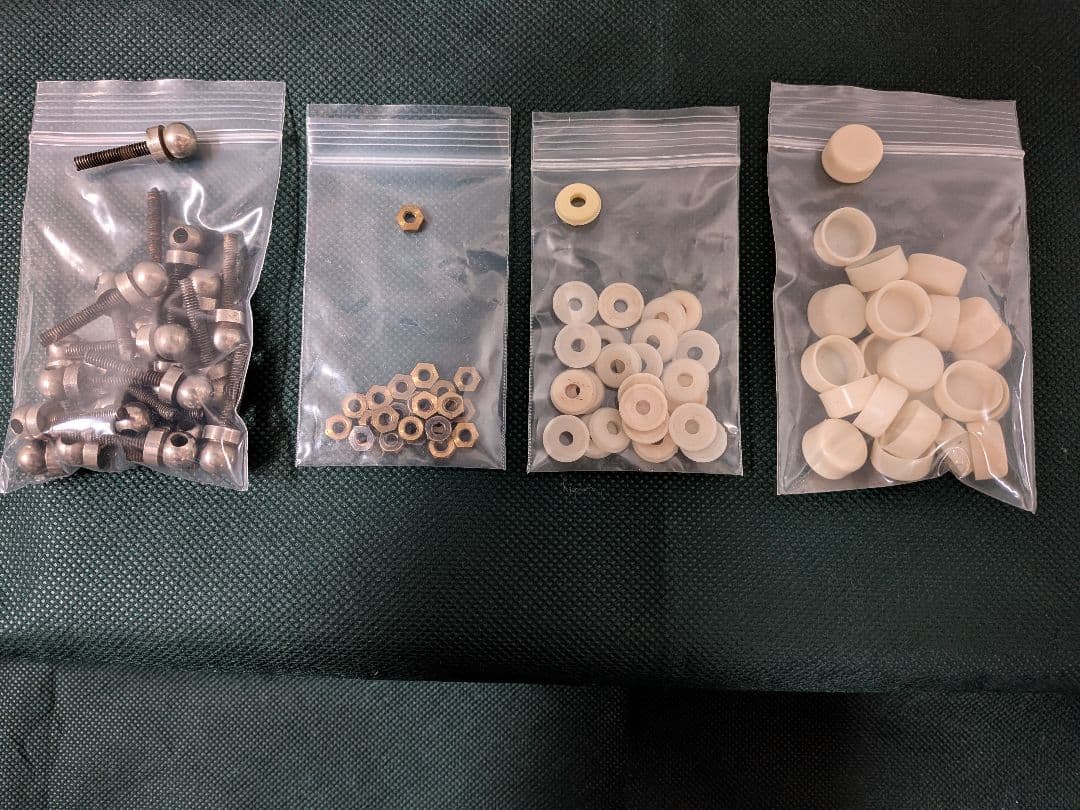 箪笥引手　12組(個)　砲金　掘り(埋め)込み型　アンティーク　昭和31年