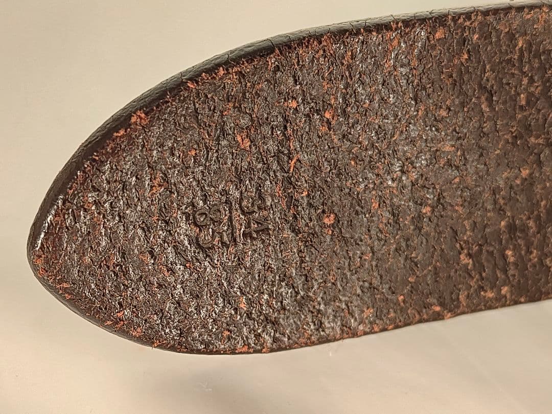 【美品】J&M DAVIDSON イタリア製 高級ドレスベルト 厚本革/正規品