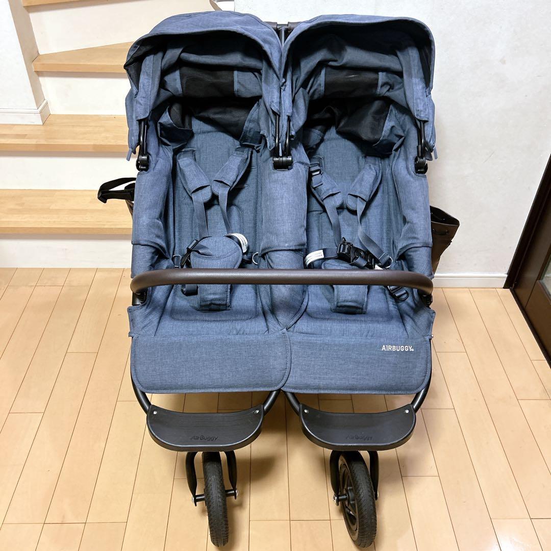 エアバギー ココダブルEX フロムバース AIRBUGGY 未使用レインカバー付
