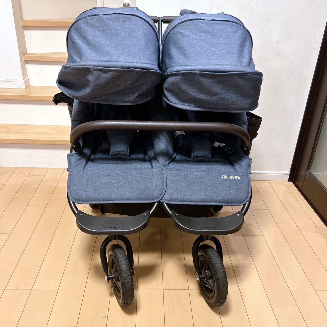 エアバギー ココダブルEX フロムバース AIRBUGGY 未使用レインカバー付