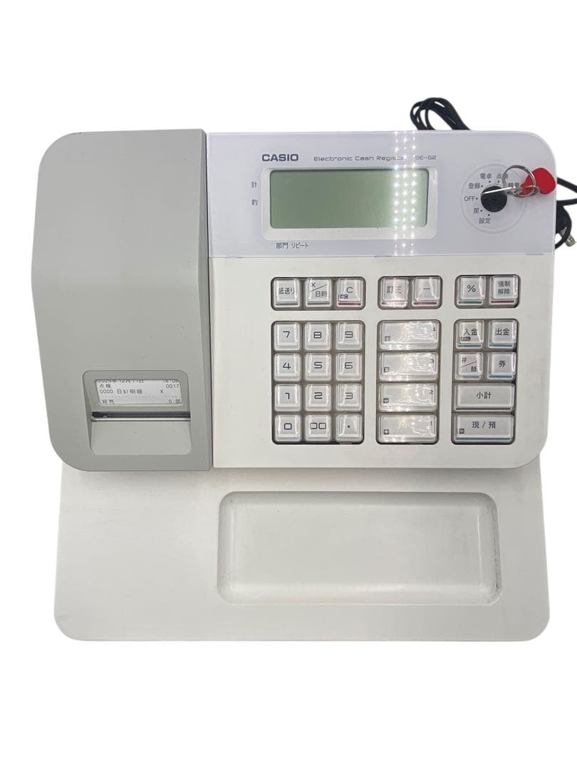 CASIO レジスター SE-G2-WE 100V 4W 50,60Hz共用