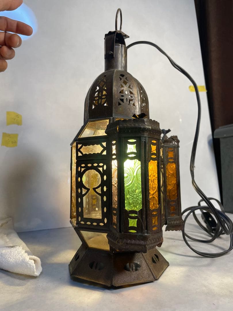 モロッコランプ アンティーク調 ステンドグラス風 エスニック 高級インテリア照明