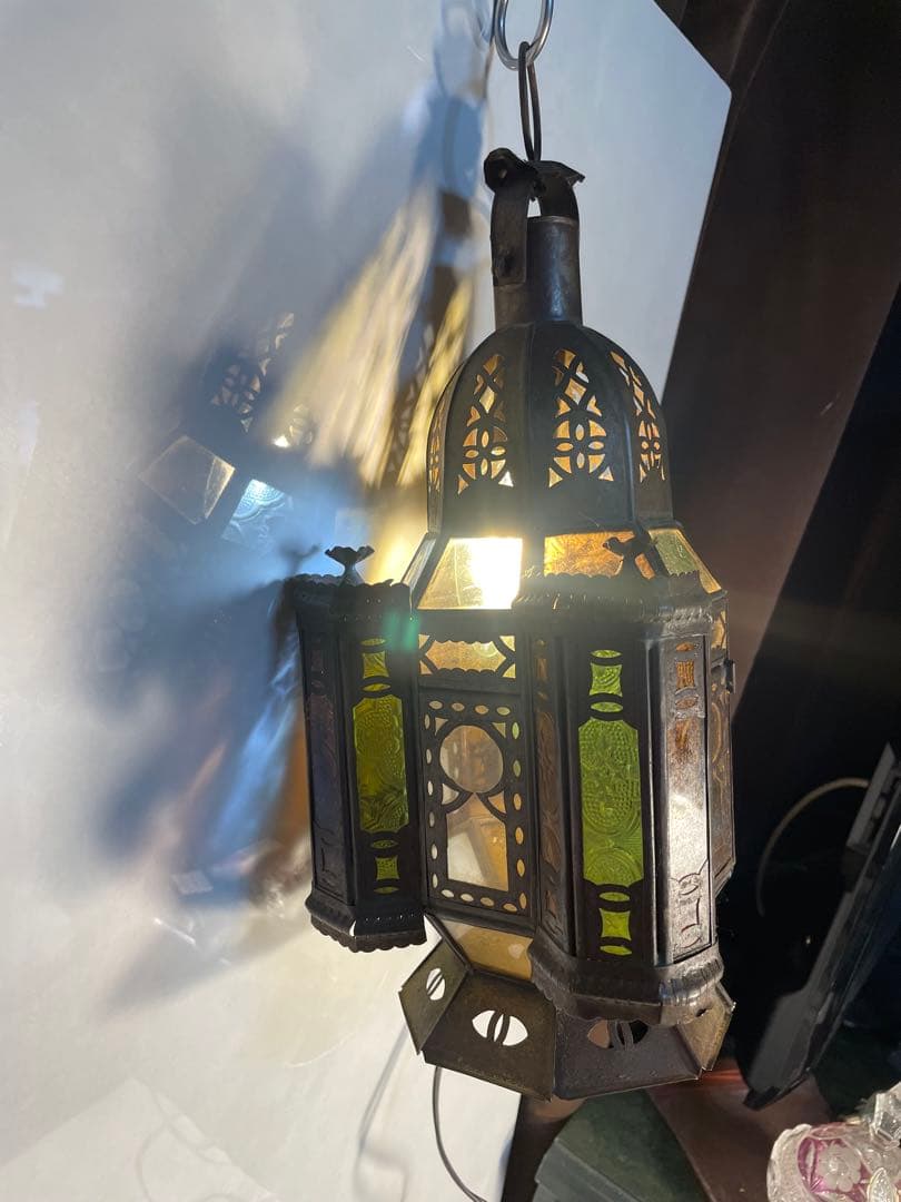 モロッコランプ アンティーク調 ステンドグラス風 エスニック 高級インテリア照明