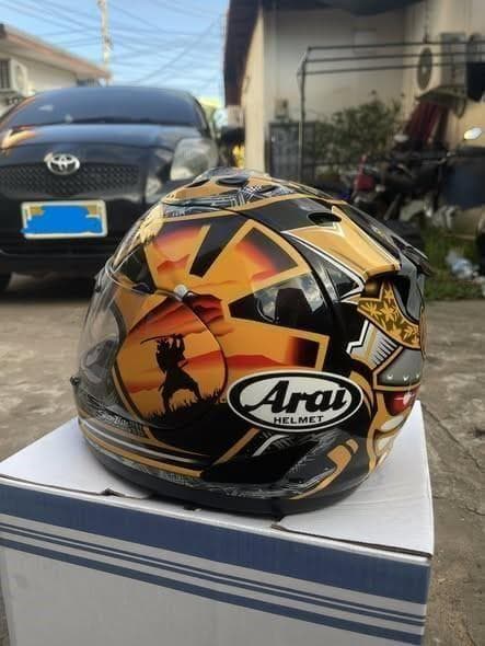 AraiRX7X バイクフルフェイスヘルメット レトロサムライデザイン Lサイズ