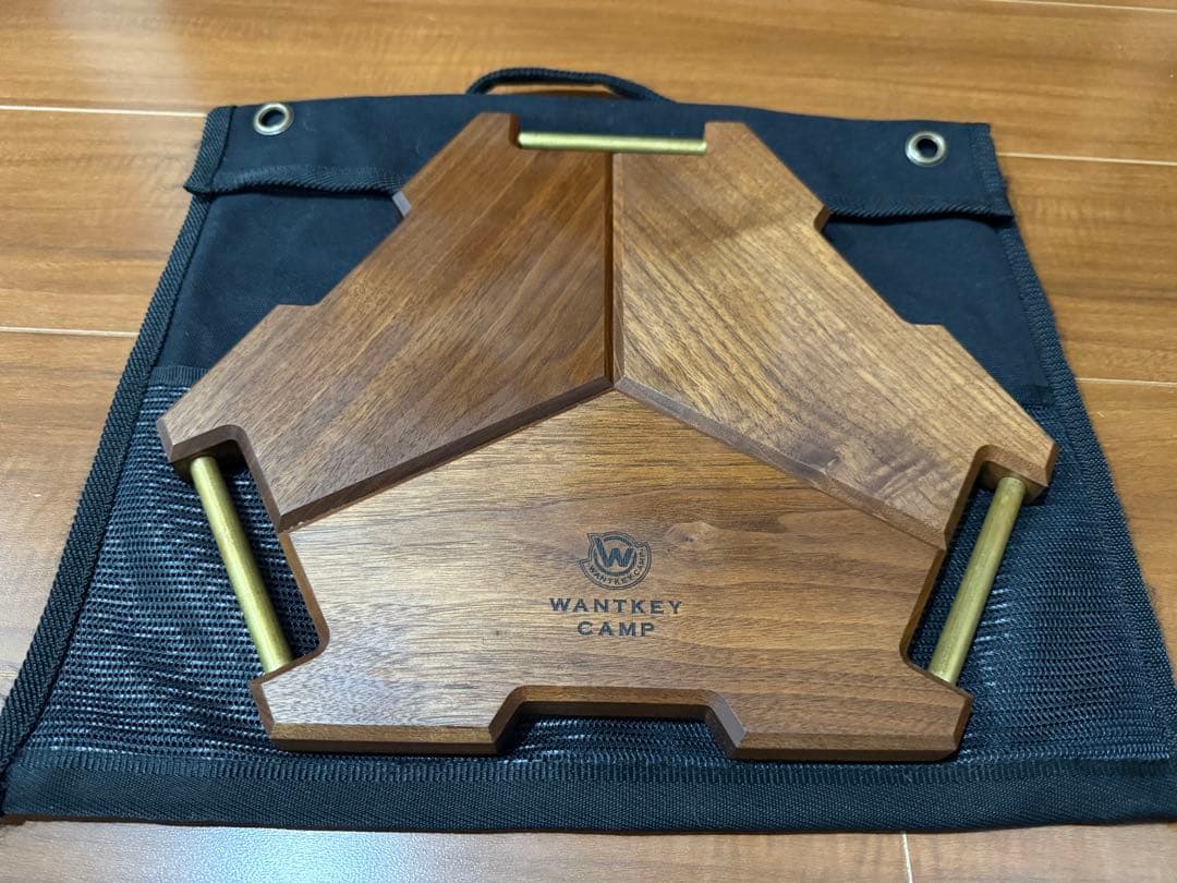 WANTKEY CAMP ウォンキーキャンプ　三脚サイドテーブル　ウォールナット