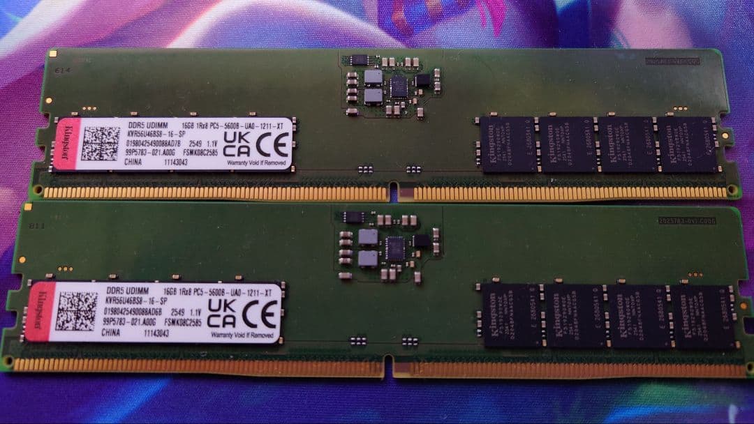 kingston KVR56U46BS8 DDR5 5600B 16GB×2