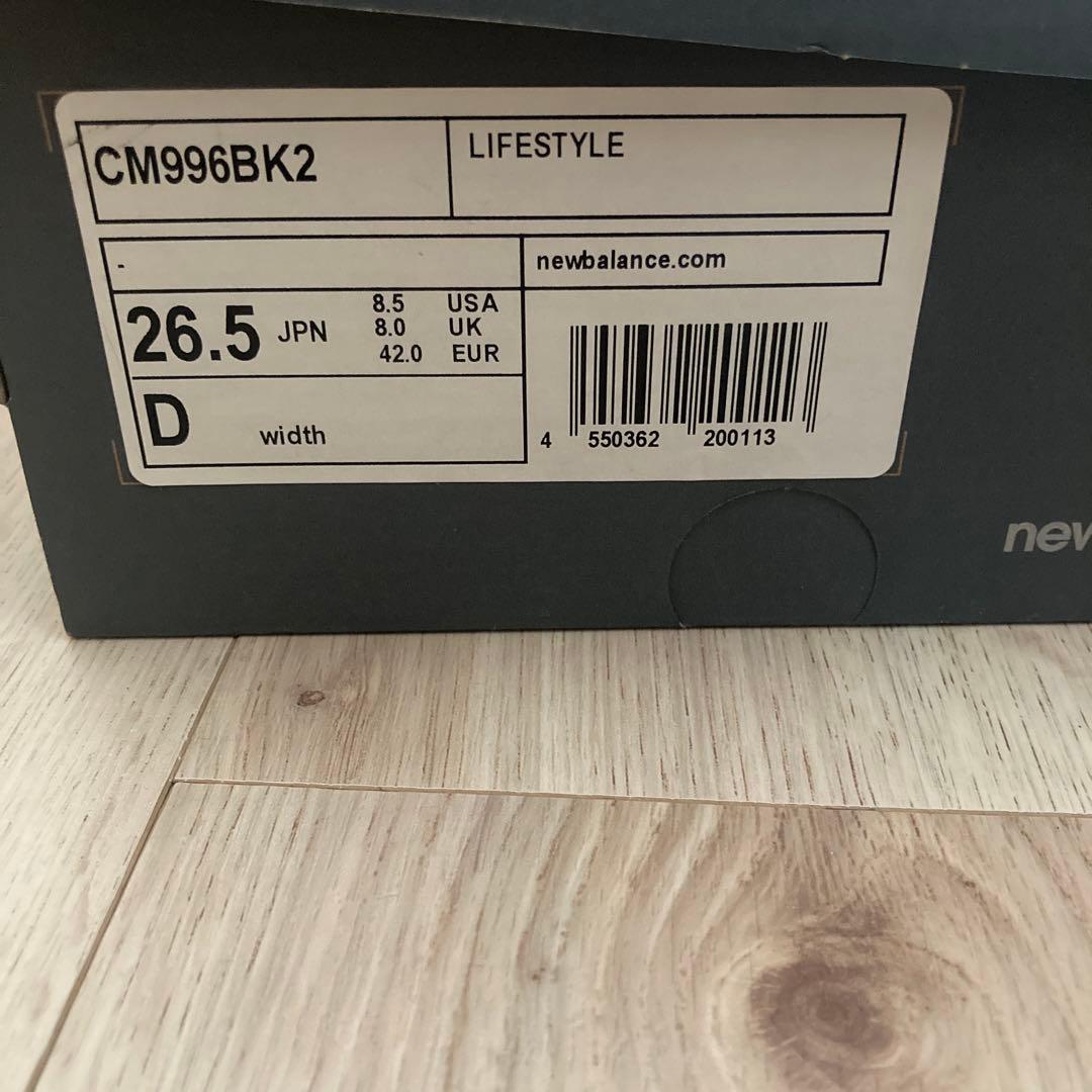 ゆたろ⭐️New Balance 996 スニーカー26.5CM996BK2