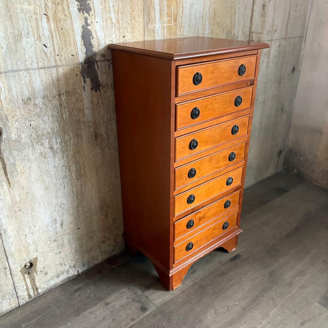 英国ヴィンテージ　6段チェスト　ミドルチェスト