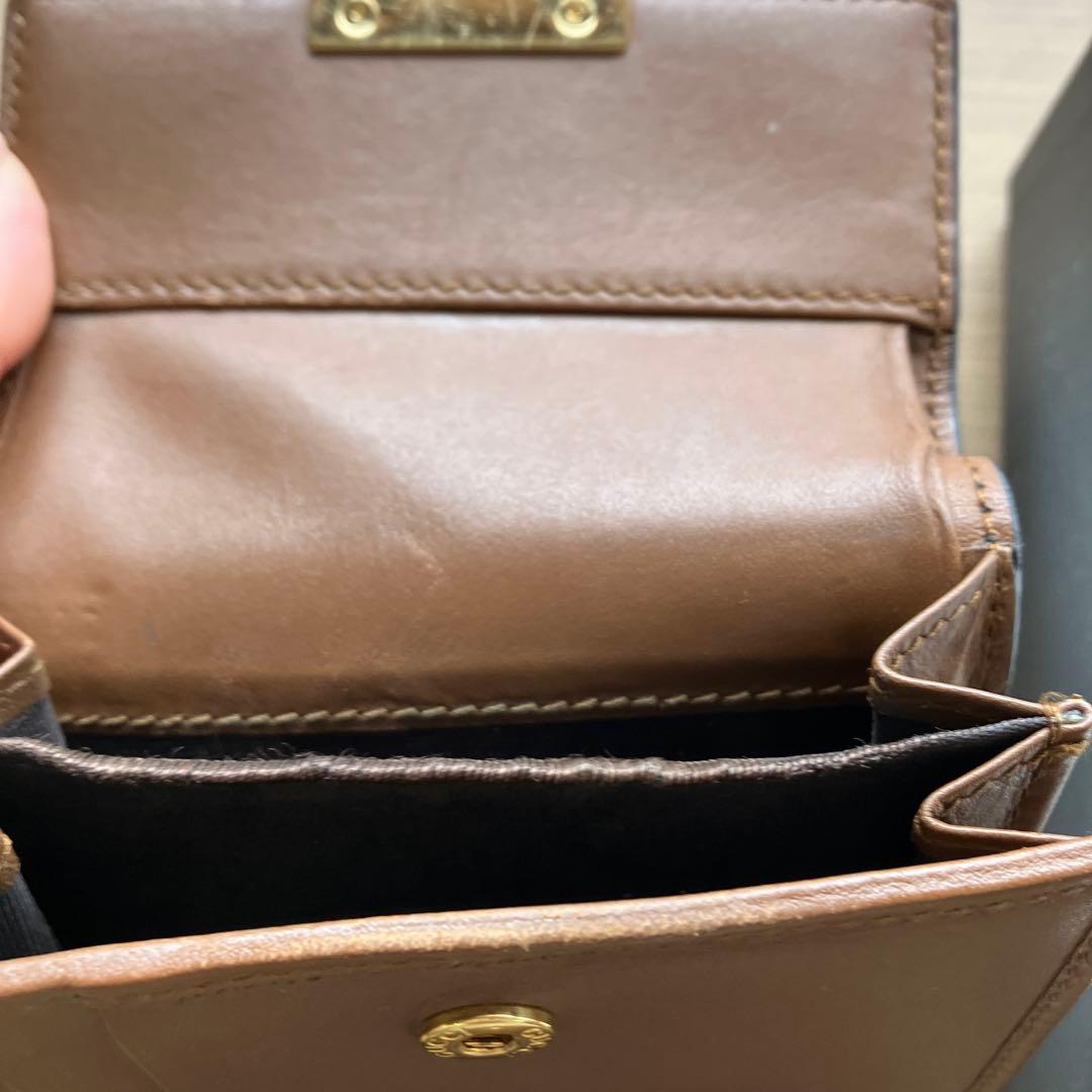 GUCCI 二つ折り財布 ベージュ ブラック