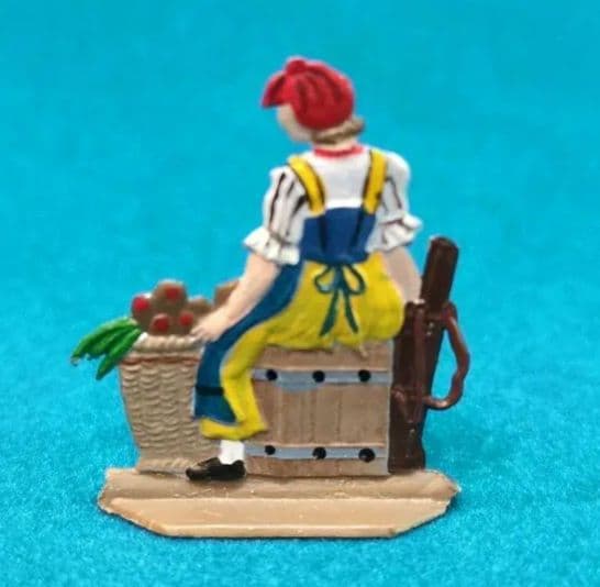 希少 ドイツ製 ビンテージ 錫製 フギュア 手彩色 ８体 セット シラ一社