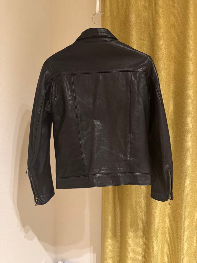 Black Means レザー　シングルライダースジャケット　 シドジャン