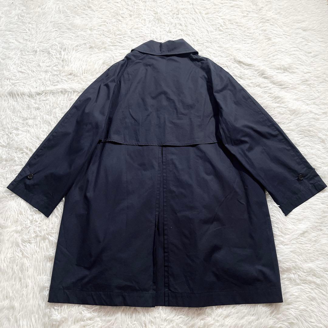 TOUJOUR トゥジュー　ステンカラー ハーフフィールド コート ネイビー
