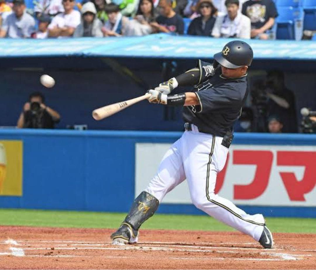 オリックス・バファローズ　森友哉　バット NPBマーク 支給品　実使用　西武