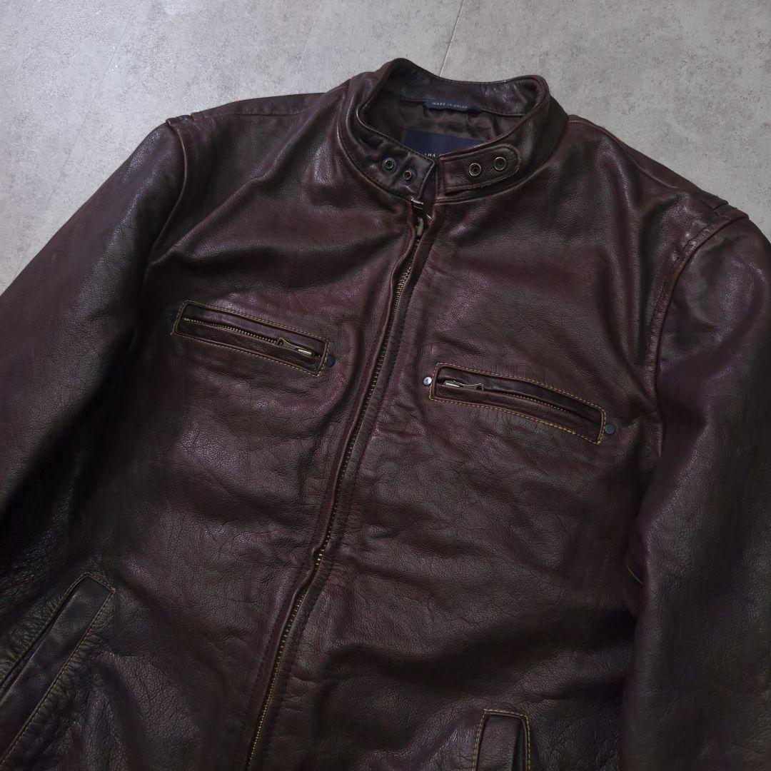 BANANA REPUBLIC レザージャケット L-XL相当