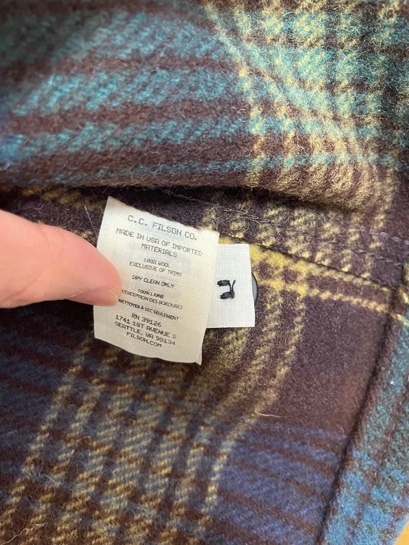 p*e様 1/28 まで フィルソン Mackinaw Wool Jac-Shi