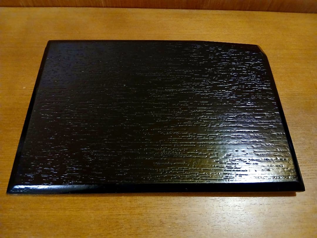 未使用　木製漆器　天ぷら皿　5客セット　天然木