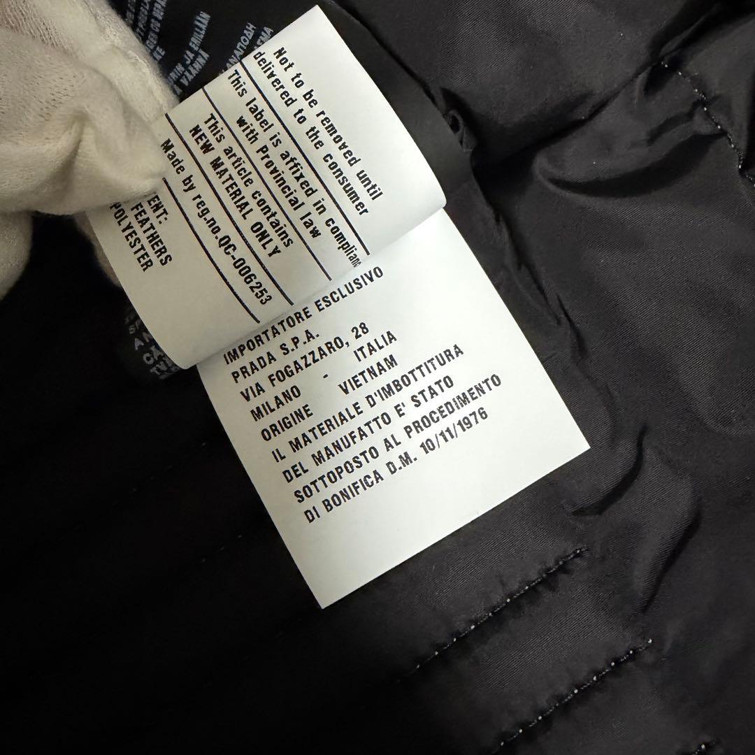 PRADA プラダ ダウンジャケット フード付きショート 29X544 三角ロゴ