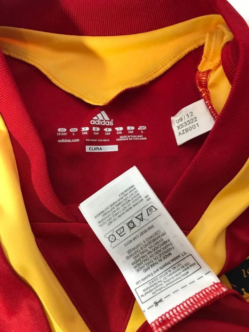 正規品adidas スペイン代表「7」ダビド・ビジャ 半袖 160 ユニフォーム