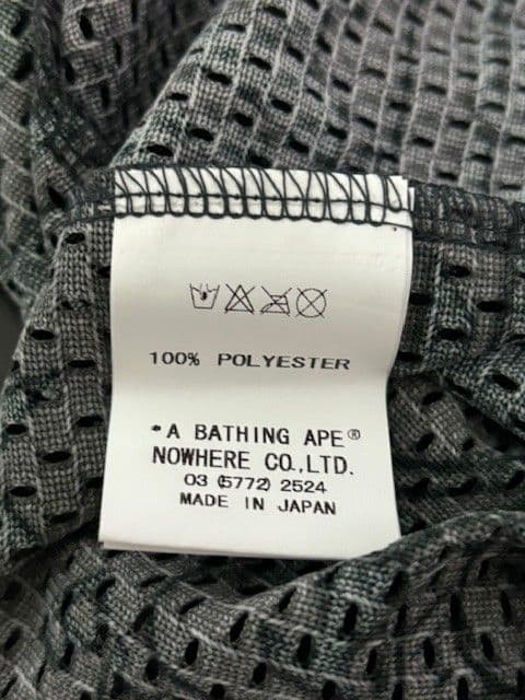 A BATHING APE バスケットボール タンクトップ BAPEロゴ黒