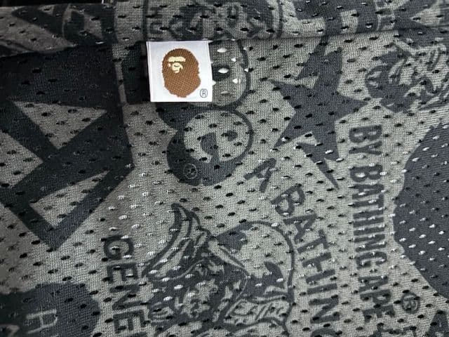 A BATHING APE バスケットボール タンクトップ BAPEロゴ黒