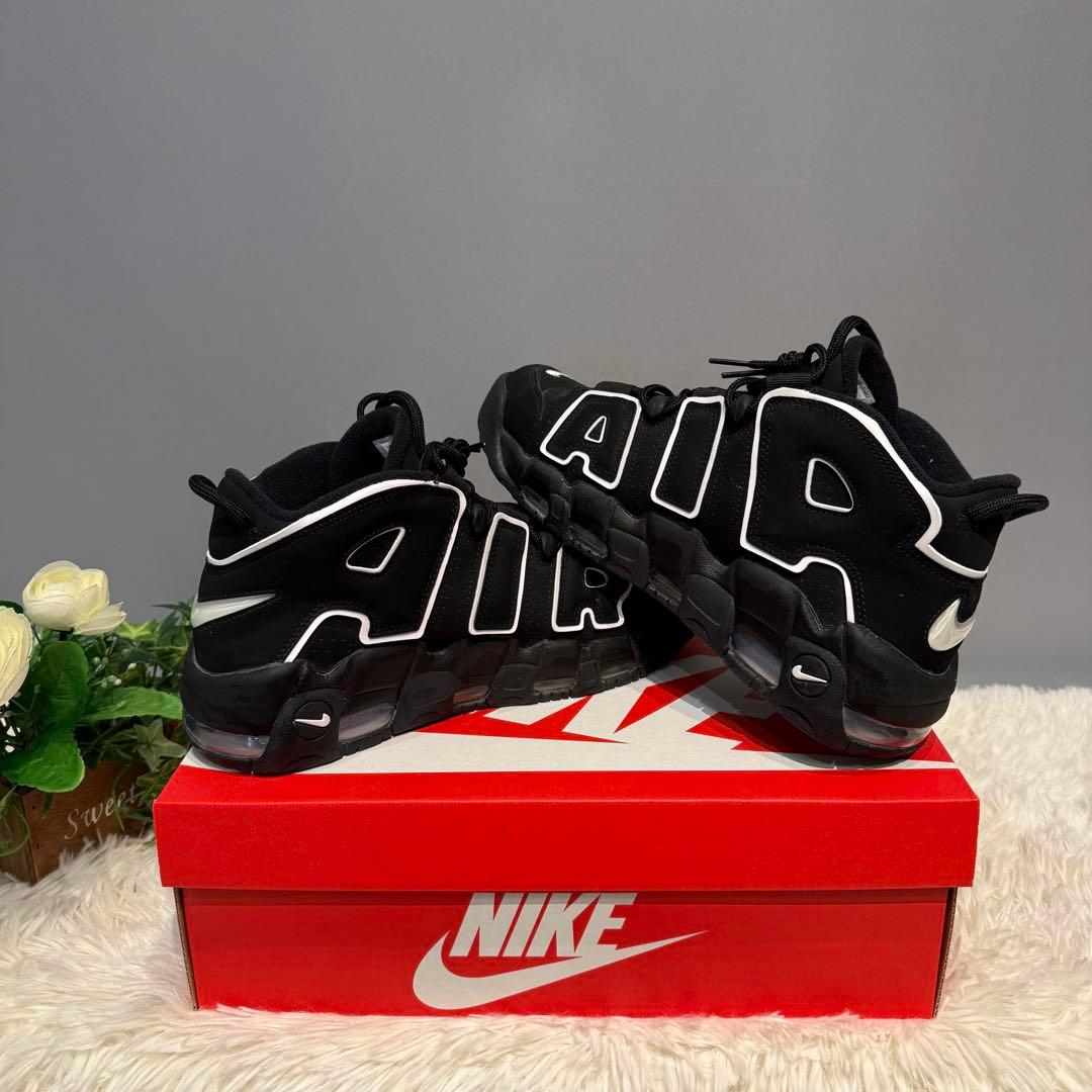 【新品級】Nike Air More Uptempo Black/White