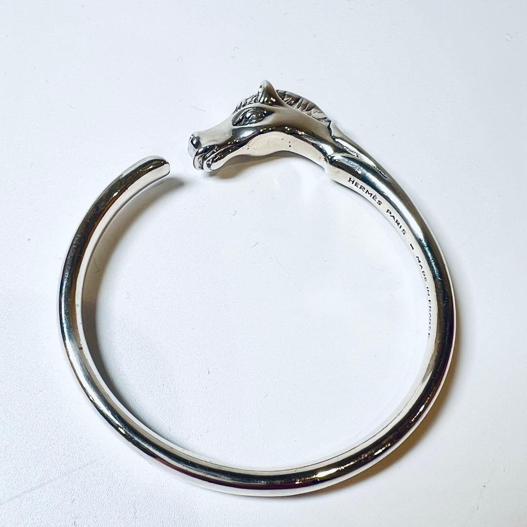 正規品　HERMES シュバルホース　バングル　SS