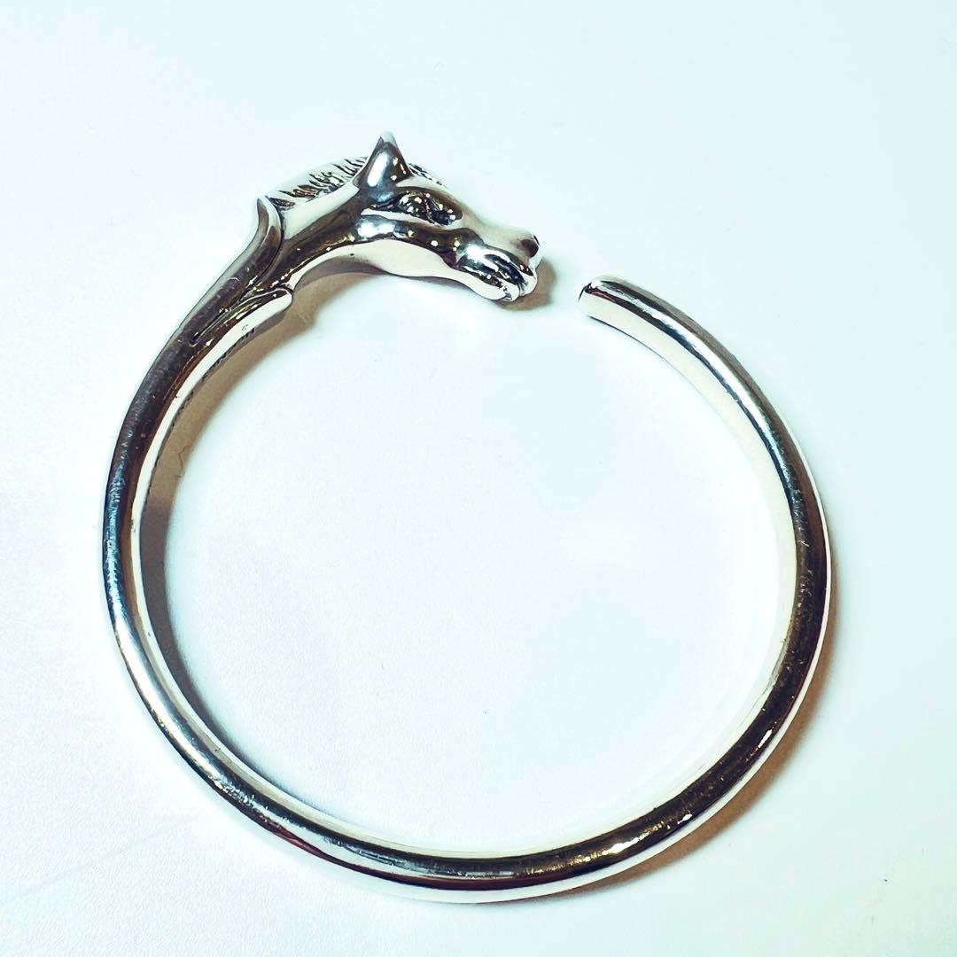 正規品　HERMES シュバルホース　バングル　SS