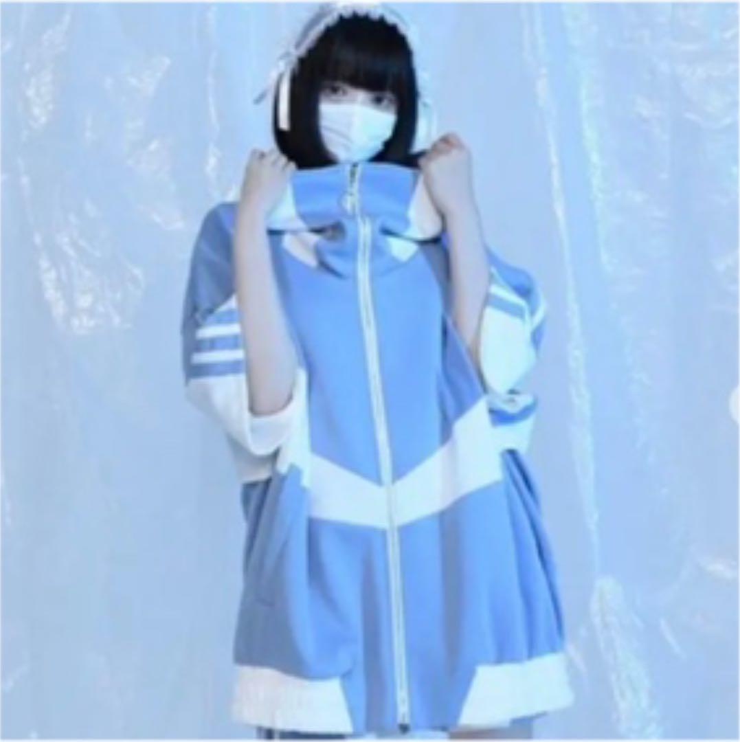 レフレム パーカー ジャージ ブルー