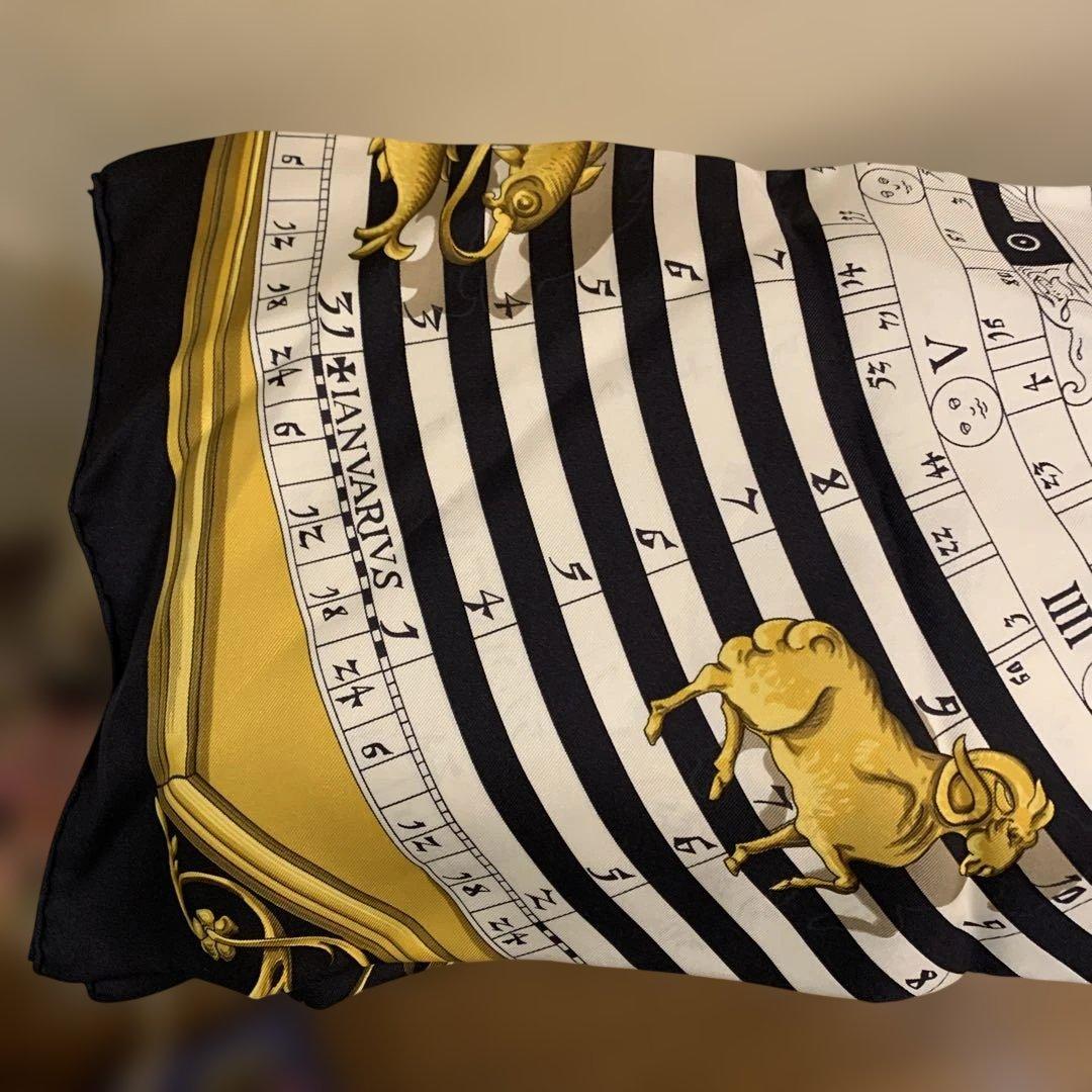 【未使用】　エルメススカーフ　カレ90 「DIES ET HORE」 占星術