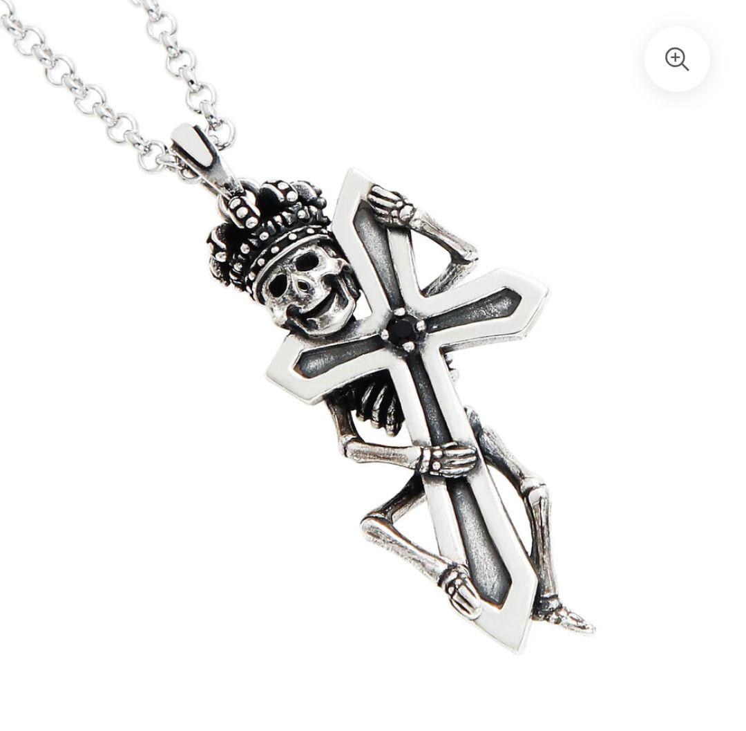 Justin Davis LAFITTE SKULL ネックレス ※チェーン切れ