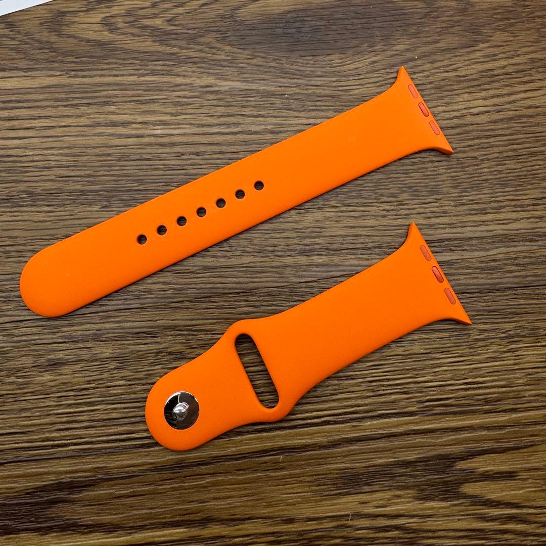 2462 Apple Watch エルメス　オレンジ　スポーツバンド　シリコン