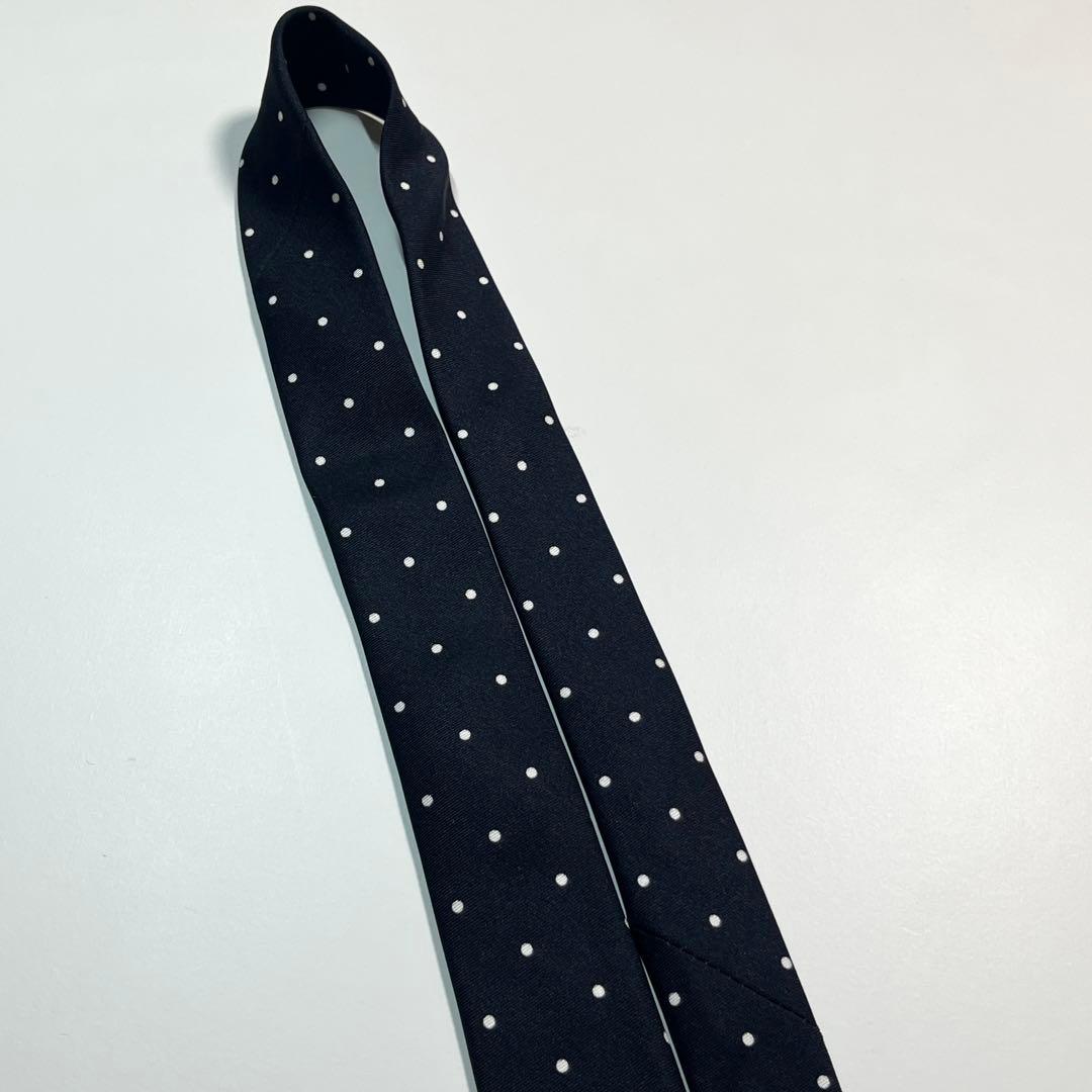 現行✨良品✨ CELINE セリーヌ ネクタイ　ドット柄　ナロータイ