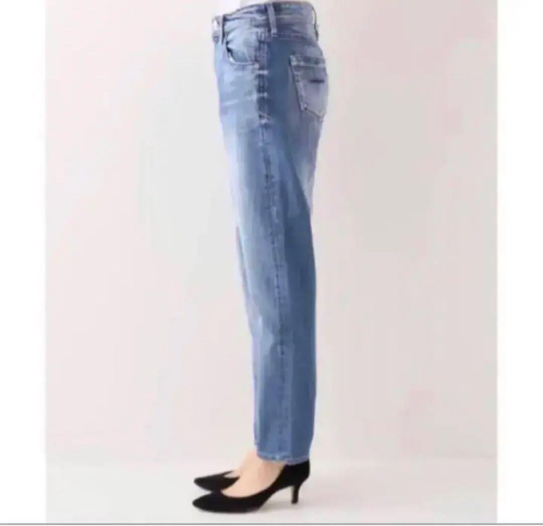 美品　ヤヌーク　スリムテーパード Ruth SCB 22サイズ　ソーカルブルー