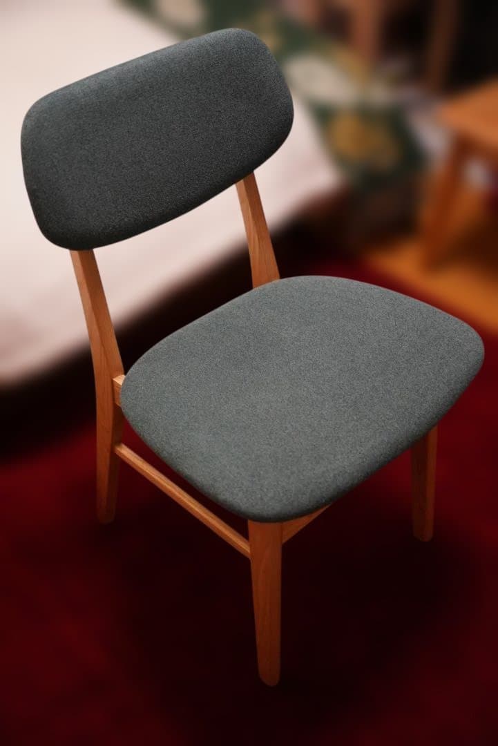 NOCE RY42 ダイニングチェア（ナチュラル/ダークグリーン）