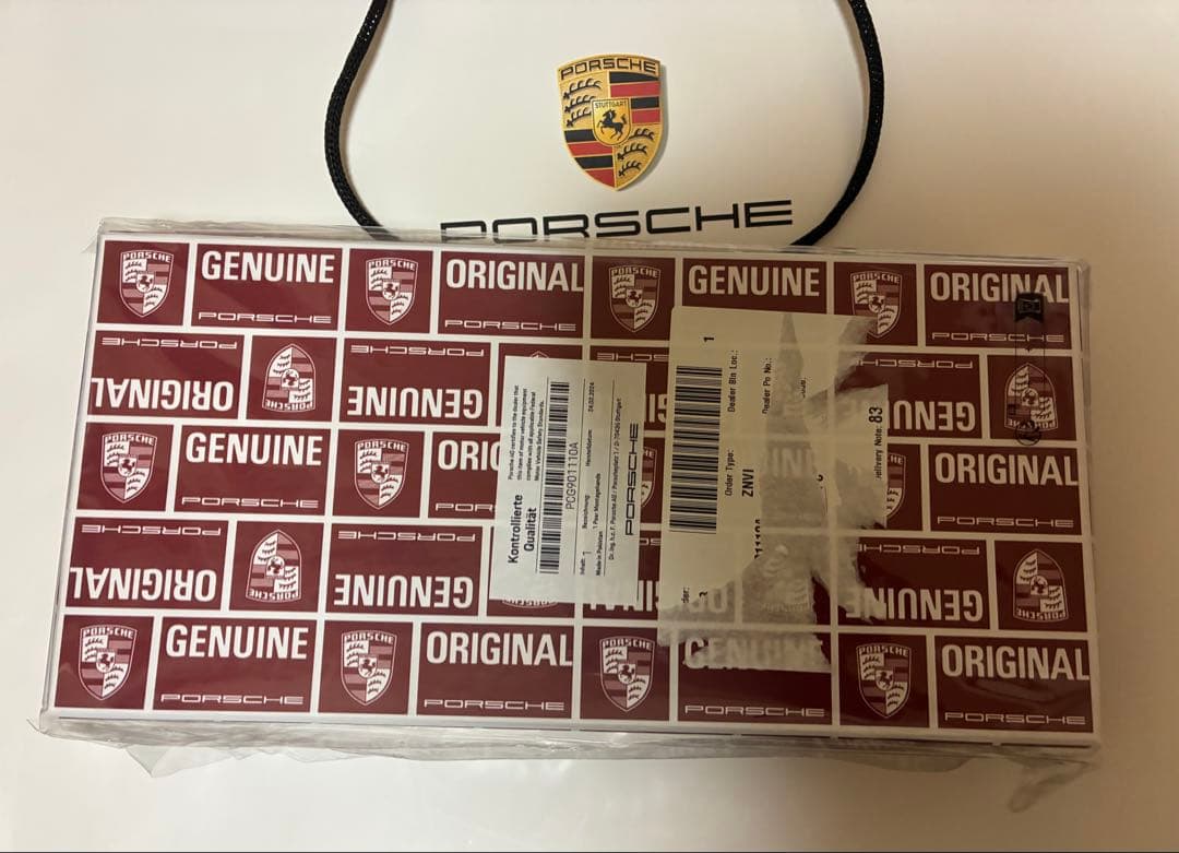 赤黒Ｌサイズ【希少完売品・新品未開封】 PORSHE ドライビンググローブ