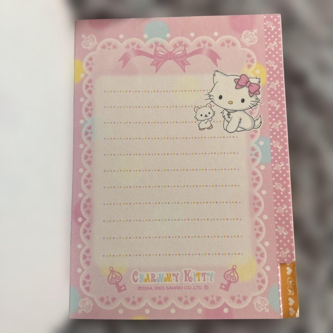 【レア】サンリオ チャーミーキティ メモ帳 メモパッド ティアラ 平成レトロ