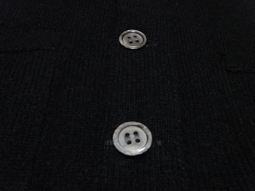 聖*様 ８０ｓ　プリングル　カシミヤカーディガン　スコットランド製　黒　ヴィンテ