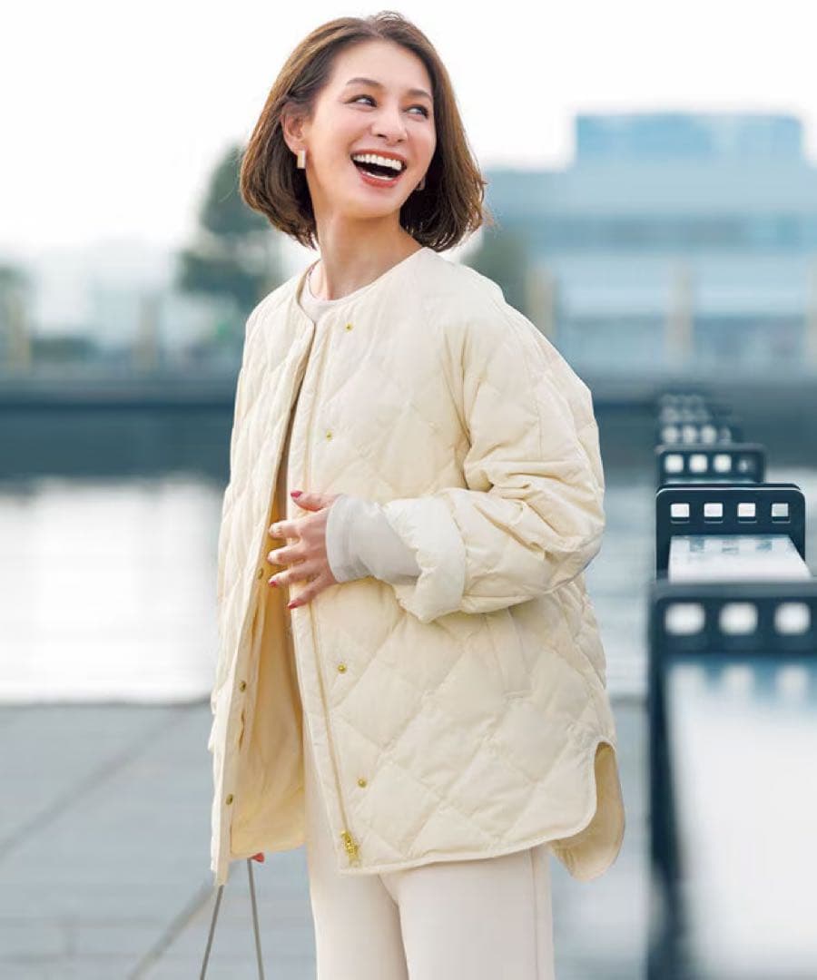 今季新品【自宅で洗濯OK / 軽量で暖かいTAIONコラボ キルティングブルゾン