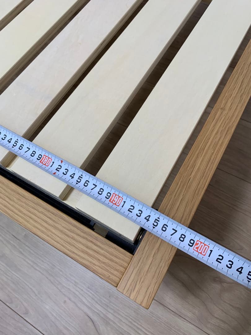 シングル木製ベッド　すのこ式